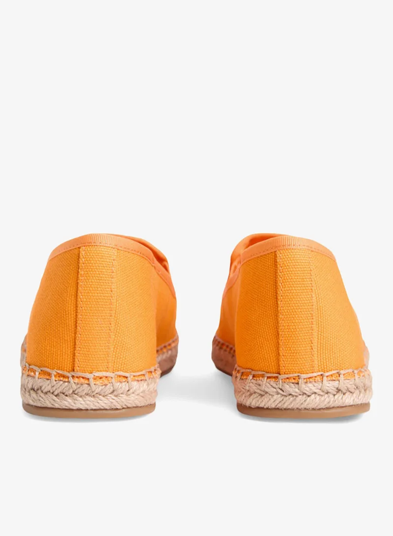 TOMMY HILFIGER  Logo Embroidery Canvas Espadrilles for Women | Best Price UAE